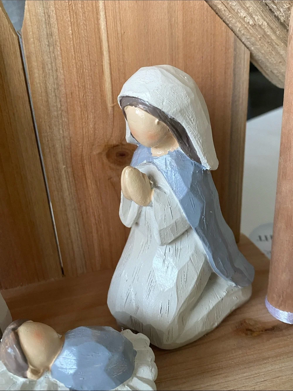 Drift Wood Nativity Set - Handcrafted Holiday Figurines Christmas Decor